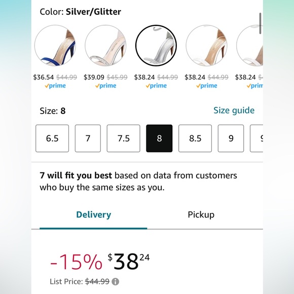 Silver Open Toe Ankle Strap Dressy Sexy Stiletto Heels in size 7 U.S. - Picture 2 of 12